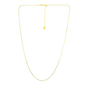 14k Yellow Gold Adjustable Snake Chain (0.80 mm)