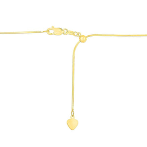 14k Yellow Gold Adjustable Snake Chain (0.80 mm)