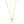 Sterling Silver Gold Plated Large Puffed Heart Long Necklace