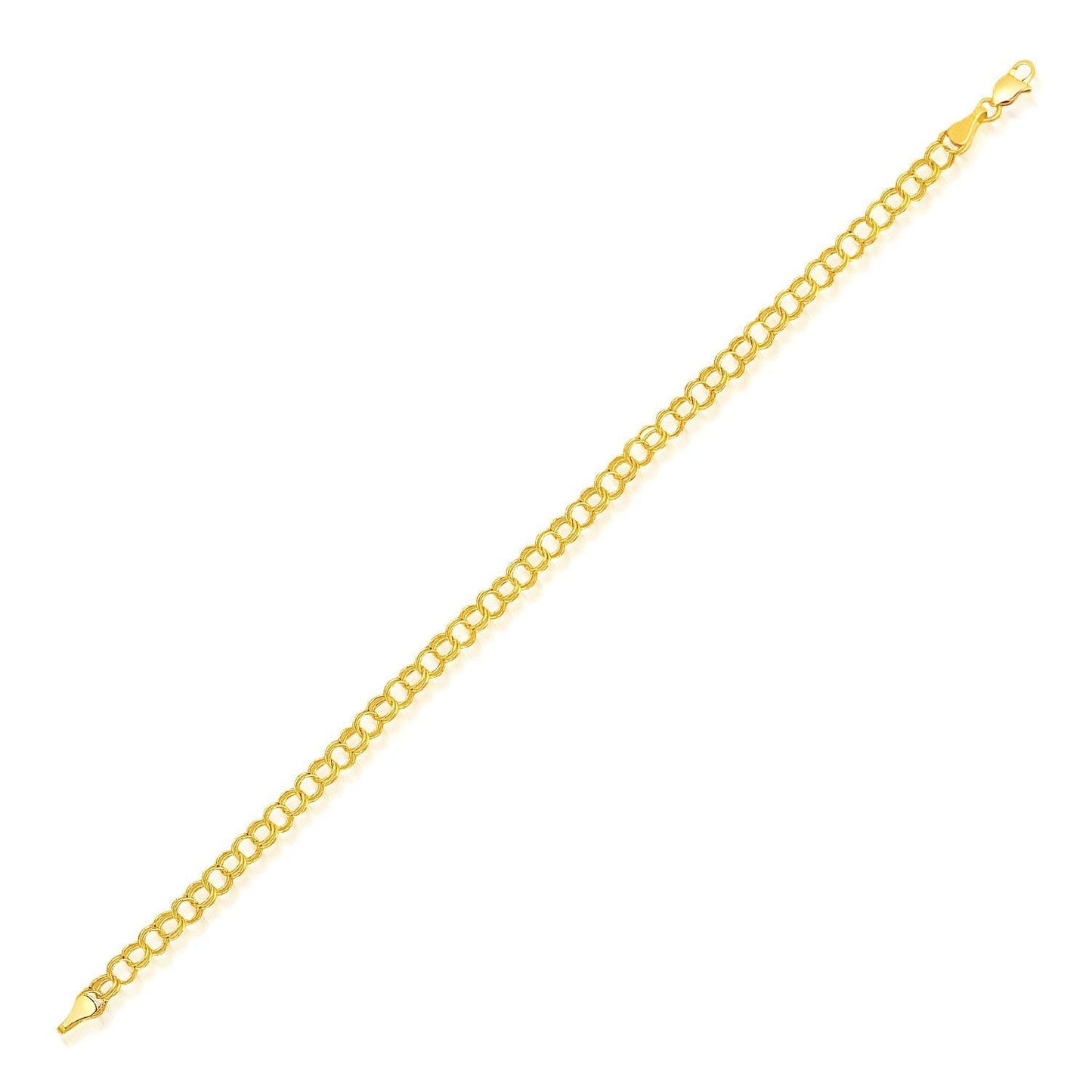14k Yellow Gold Lite Charm Bracelet (4.00 mm)