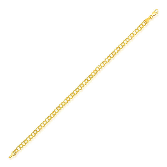 14k Yellow Gold Lite Charm Bracelet (4.00 mm)
