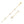 14k Yellow Gold Anklet with Round White Cubic Zirconia