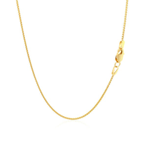 10k Yellow Gold Wheat Chain 1.0mm (1.00 mm)