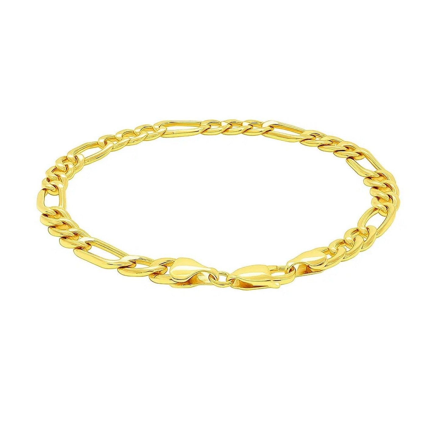 14k Yellow Gold Lite Figaro Bracelet (6.60 mm)