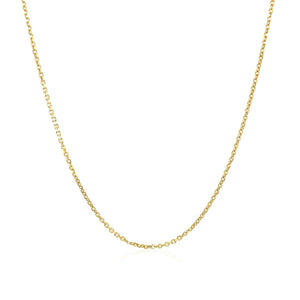 10k Yellow Gold Cable Chain (1.10 mm)