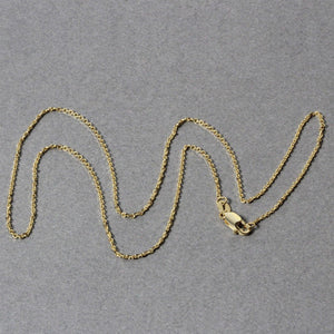10k Yellow Gold Cable Chain (1.10 mm)