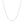 14k White Gold Singapore Chain 0.8mm (0.81 mm)