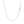 14k White Gold Singapore Chain 0.8mm (0.81 mm)