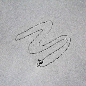 14k White Gold Singapore Chain 0.8mm (0.81 mm)