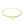14k Yellow Gold Double Rolo Chain Anklet with an Open Heart Station
