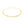 14k Yellow Gold Anklet with Flat Hammered Oval Links