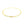 14k Yellow Gold Anklet with Flat Hammered Oval Links