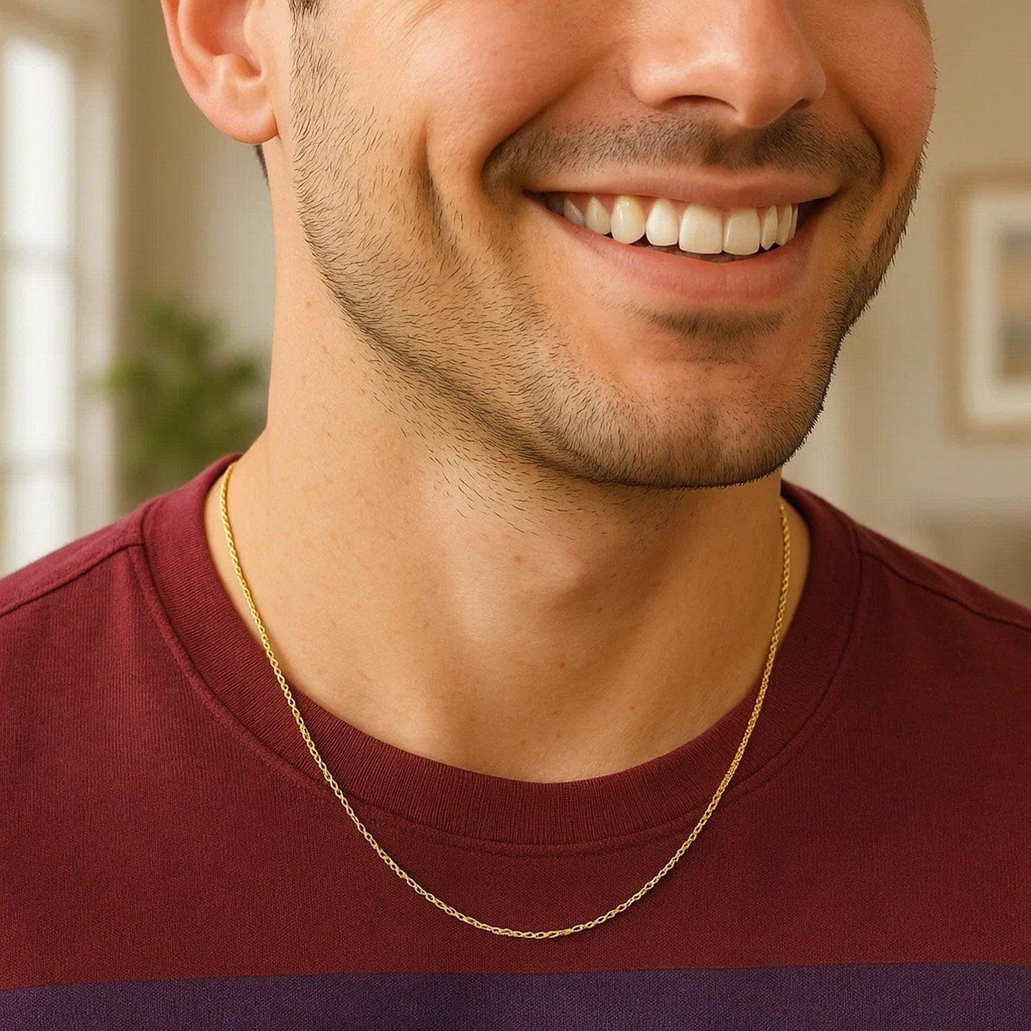 14k Yellow Gold Solid Rope Chain (1.80 mm)