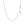 14k White Gold Adjustable Rope Chain (0.95 mm)