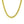 4.0mm 14k Yellow Gold Classic Solid Miami Cuban Chain