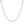 14k White Gold Solid Figaro Chain (2.60 mm)