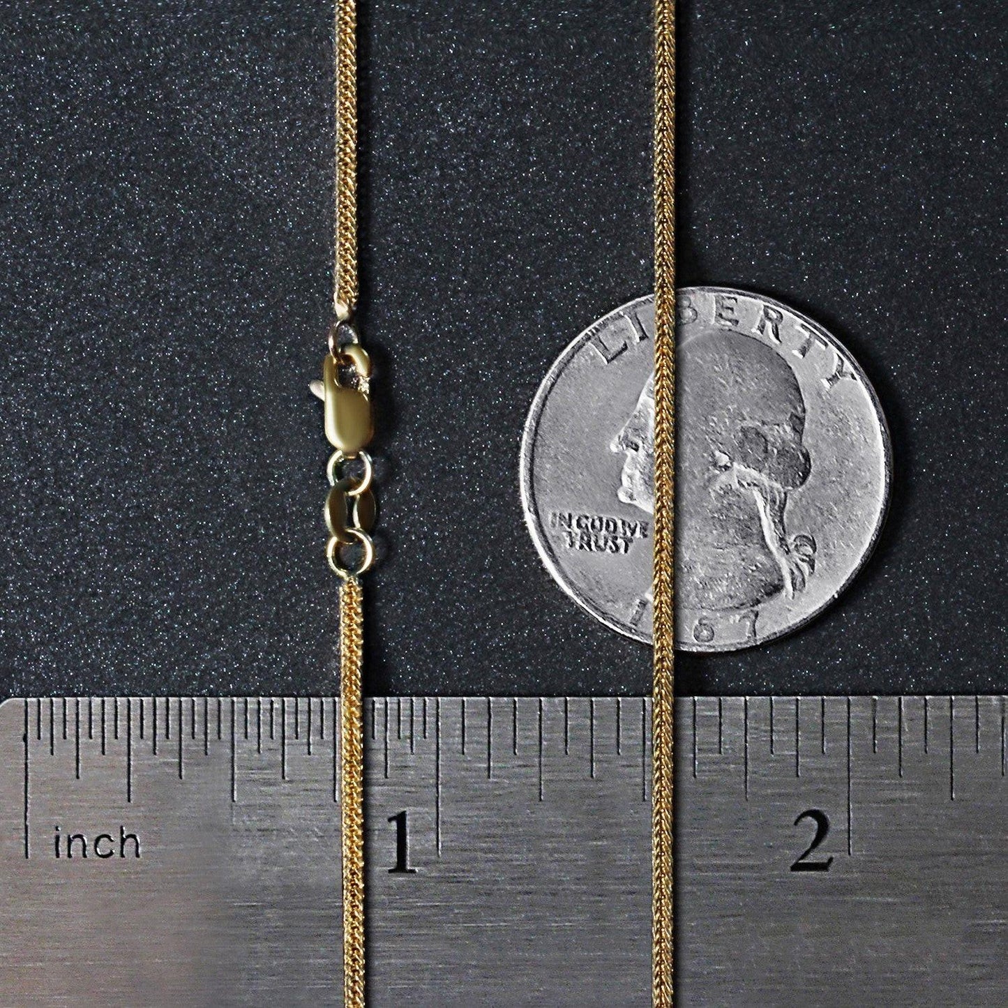 14k Yellow Gold Foxtail Chain (1.00 mm)