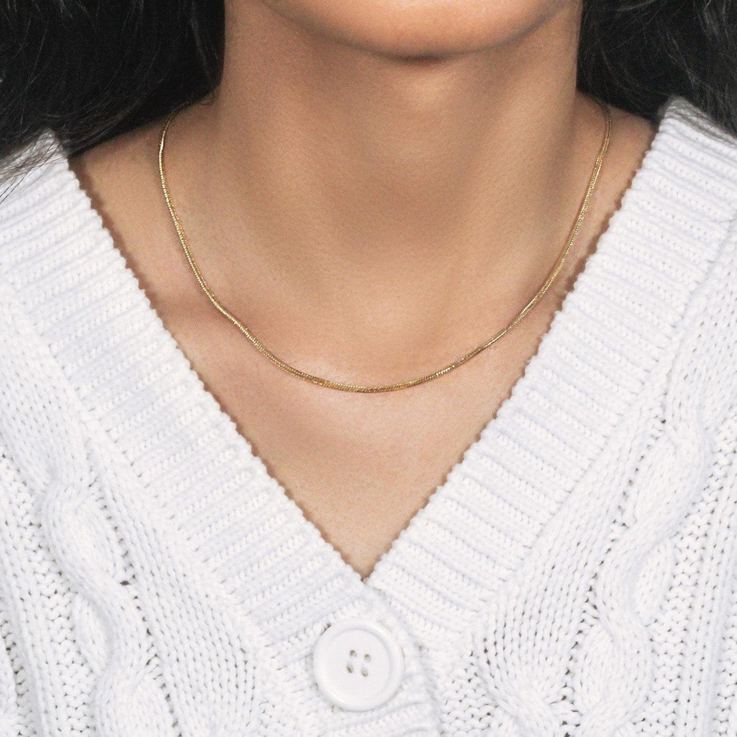 14k Yellow Gold Foxtail Chain (1.00 mm)