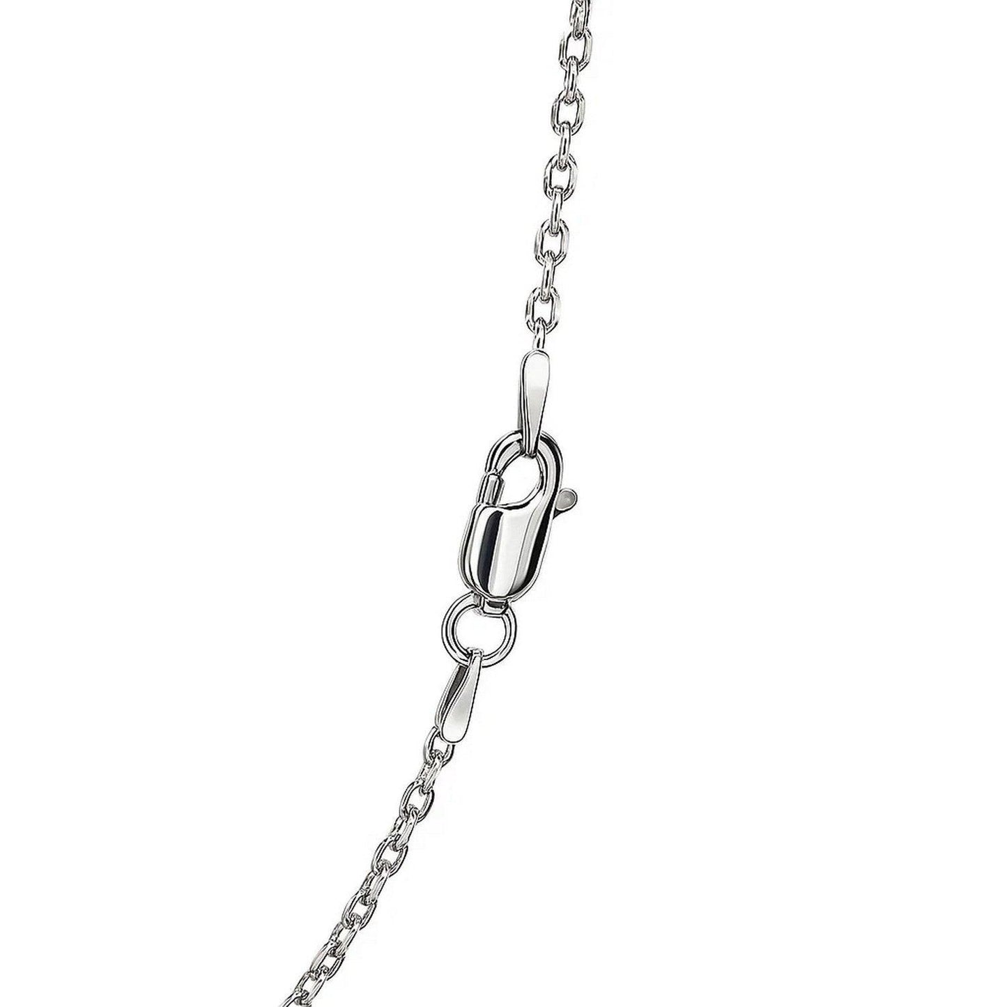 Sterling Silver Rhodium Plated Cable Chain (1.50 mm)