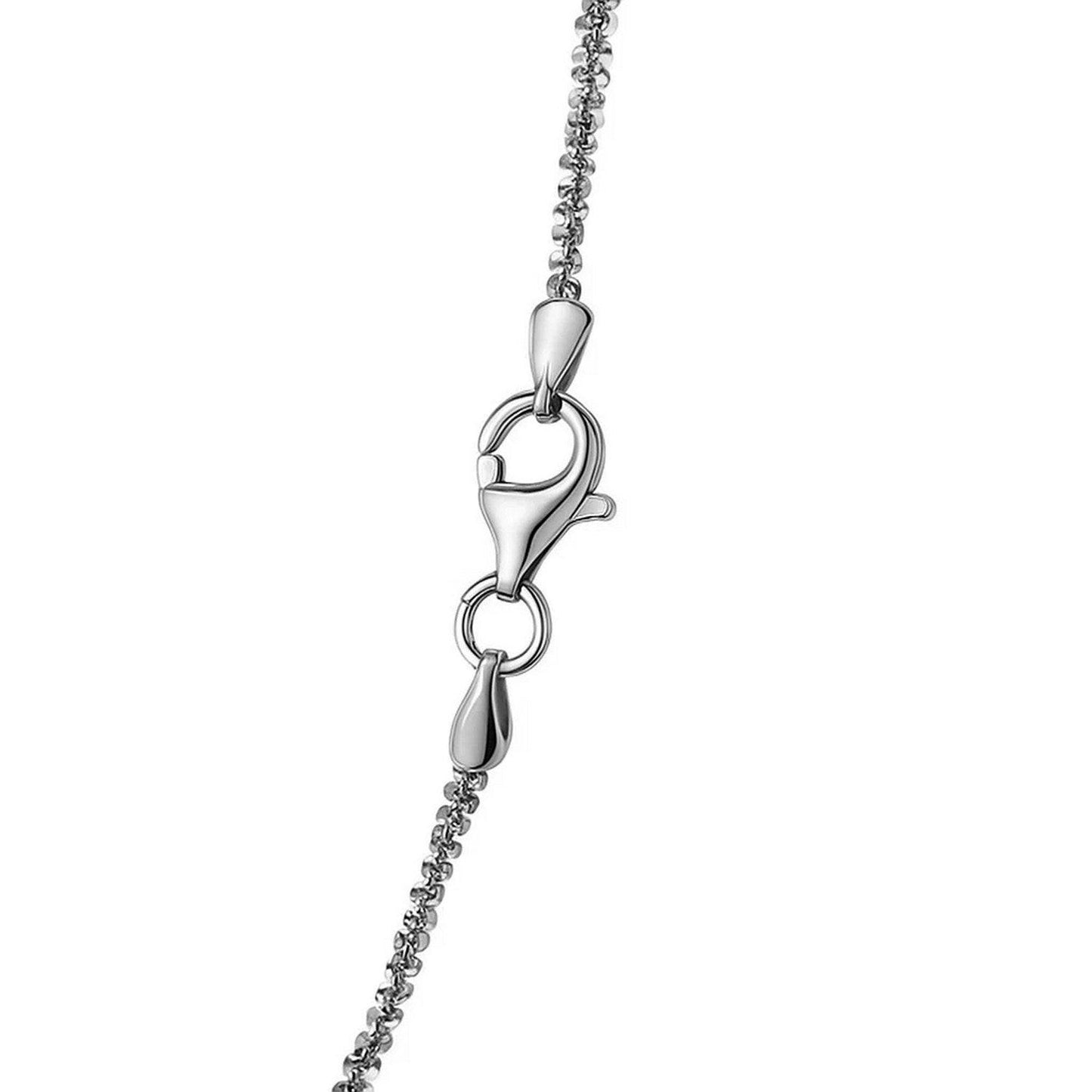 Rhodium Plated 2.2mm Sterling Silver Sparkle Style Chain (2.20 mm)