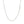 18k White Gold Cable Chain (1.10 mm)