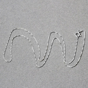 10k White Gold Classic Box Chain (0.45 mm)