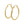 14k Yellow Gold Slender Hoop Earring with Diamond-Cut Finish (25mm Diameter)