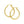 14k Yellow Gold Slender Hoop Earring with Diamond-Cut Finish (25mm Diameter)