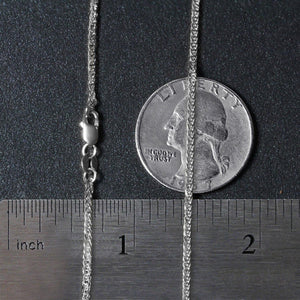 14k White Gold Square Wheat Chain (1.80 mm)