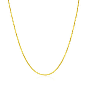 14k Yellow Gold Classic Box Chain (0.68 mm)