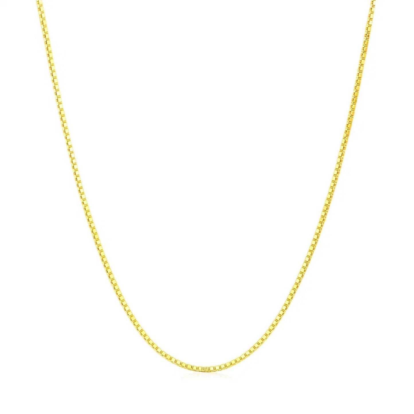 14k Yellow Gold Octagonal Box Chain (1.00 mm)