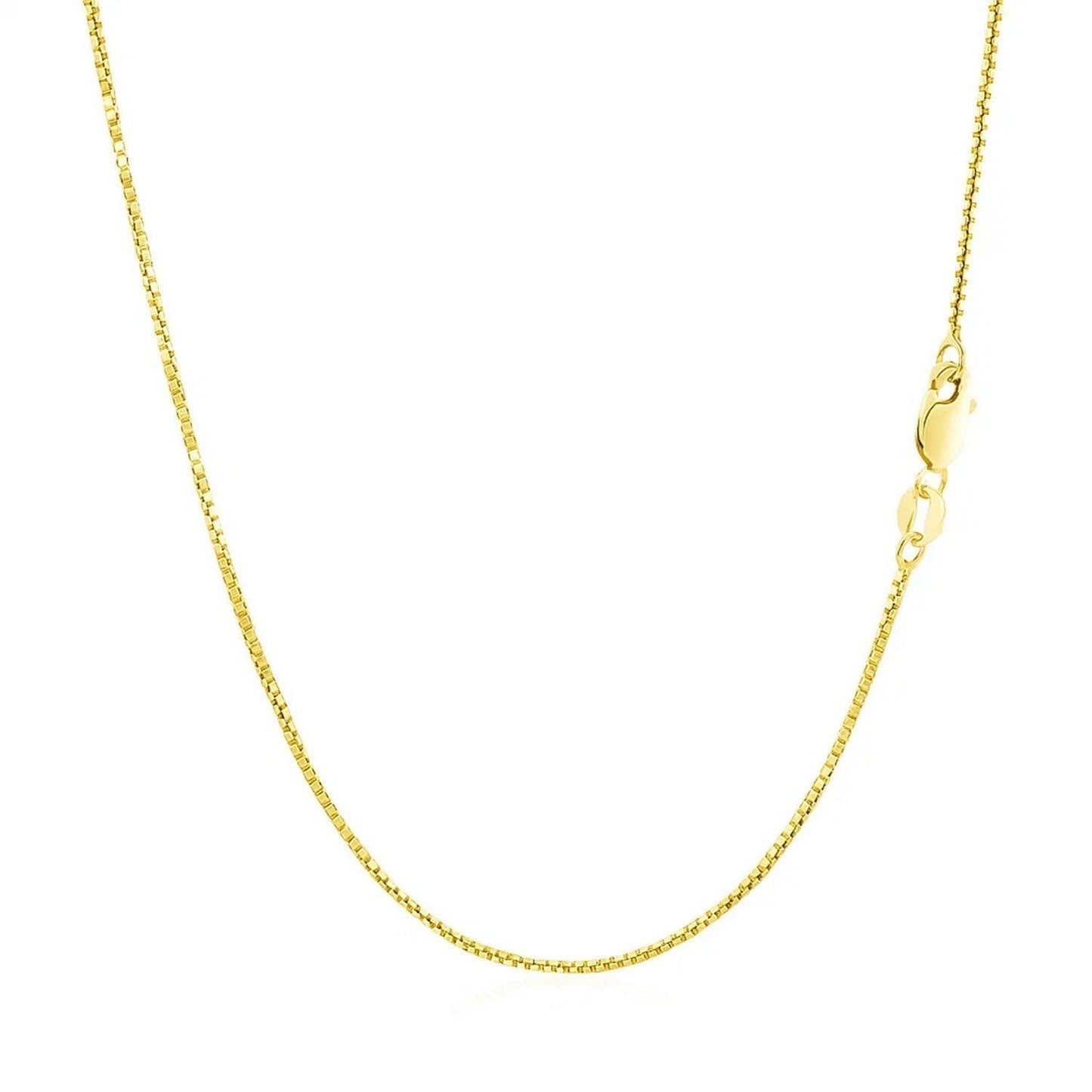 14k Yellow Gold Octagonal Box Chain (1.00 mm)