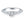 14k White Gold Fancy Shaped Diamond Engagement Ring
