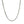 Rhodium Plated 2.5mm Sterling Silver Popcorn Style Chain (2.50 mm)