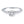 14k White Gold Micro Prong Diamond Cathedral Engagement Ring