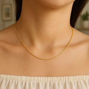14k Yellow Gold Classic Box Chain (0.85 mm)