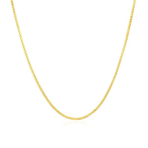 14k Yellow Gold Classic Box Chain (0.85 mm)