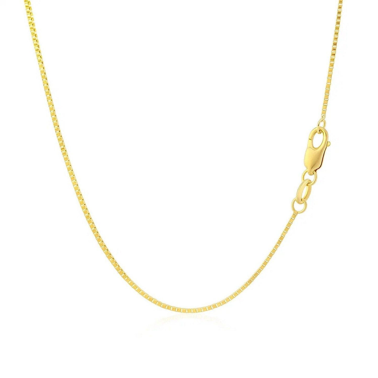14k Yellow Gold Classic Box Chain (0.85 mm)