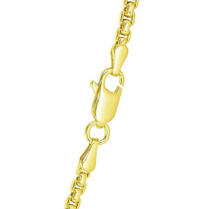 14k Yellow Gold Round Box Chain (2.5 mm)
