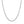 14k White Gold Solid Curb Chain (3.60 mm)
