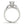14k White Gold Split Shank 3 Stone Round Diamond Engagement Ring (2 cttw)
