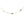 14k Two Tone Gold Anklet with Diamond Cut Heart Style Stations