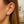 Sterling Silver Stud Earrings with White Hue Faceted Cubic Zirconia(6mm)