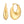 Sterling Silver Yellow Gold Plated Sculptural Crescent Hoop Earrings