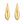 Sterling Silver Yellow Gold Plated Sculptural Crescent Hoop Earrings