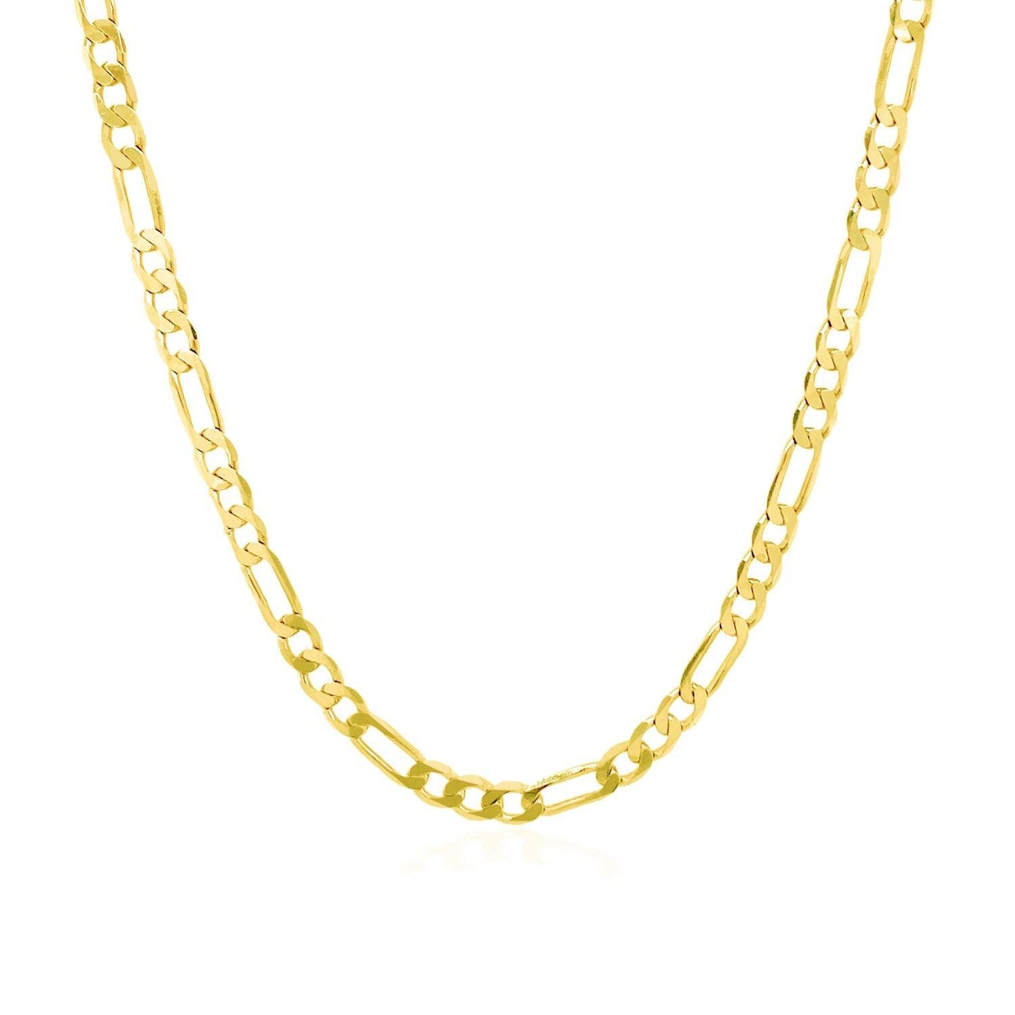 14k Yellow Gold Solid Figaro Chain (3.00 mm)