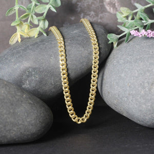 10k Yellow Gold Semi Solid Miami Cuban Chain (4.50 mm)
