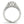 14k White Gold Diamond Engagement Ring with Teardrop Split Shank (7/8 cttw)