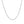 14k White Gold Round Wheat Chain (1.2 mm)