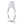 14k White Gold Diamond Halo Collar Engagement Ring